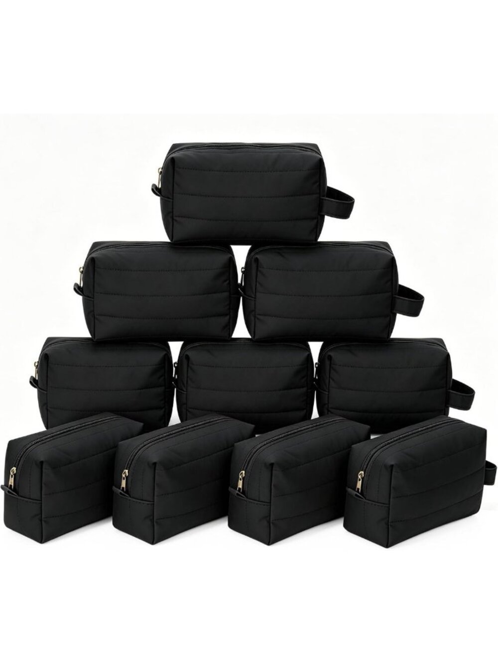 Bridesmaid Gift Set: 10PCS Small Makeup & Toiletry Bags for Women, Travel Ready